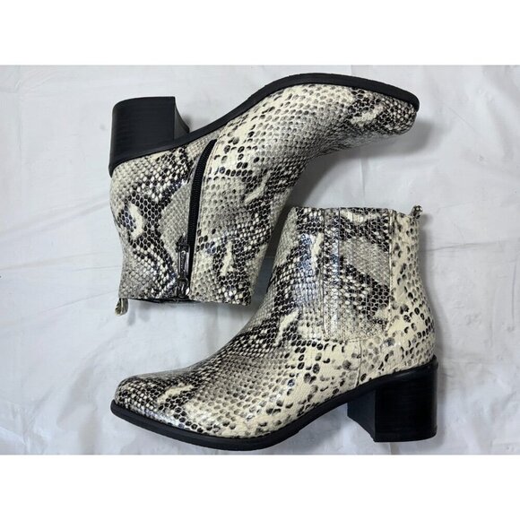 Blondo ELVINA Faux Snakeskin Waterproof Bootie Size 8.5 M - Picture 8 of 13